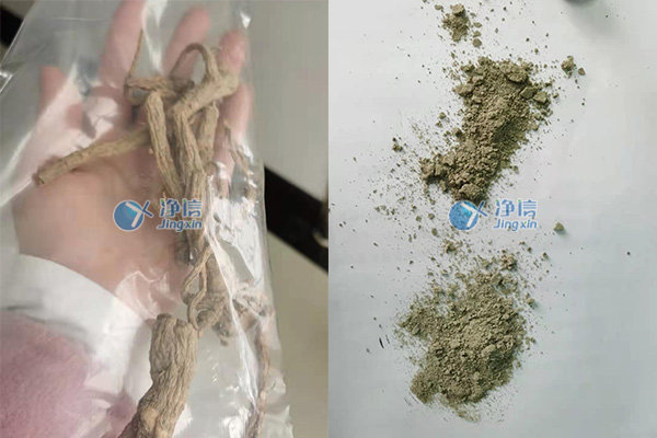 樣品研磨前后實驗效果圖